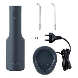 Serie 600 EW-DJ66-A303 Irrigatore Orale a Ultrasuoni Idropulsore per Denti 200ml IPX7 2 Ugelli a Ultrasuoni 5 Livelli di Pressione Accessorio da Viaggio Blu Marino