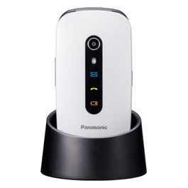 Panasonic Telefono Cellulare Bluetooth Flip Vivavoce Display 2,4" Bianco