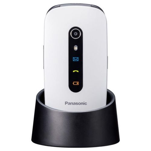 Panasonic Telefono Cellulare Bluetooth Flip Vivavoce Display 2,4" Bianco