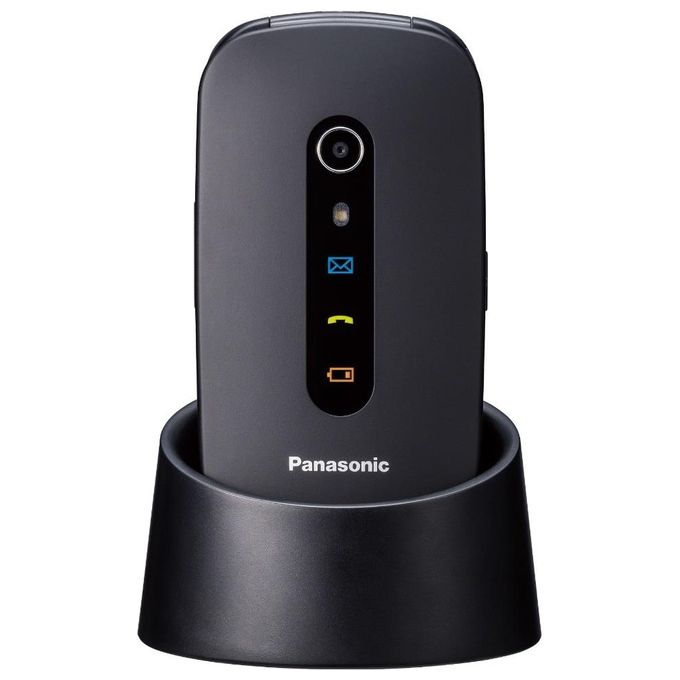 Panasonic Telefono Cellulare Bluetooth Flip Vivavoce Display 2,4'' Nero