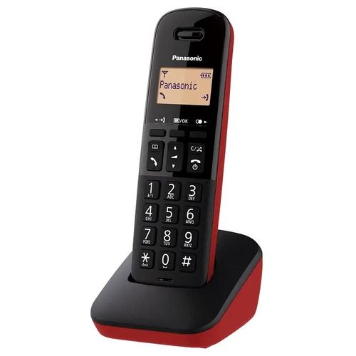 KX-TGB610JT Cordless display 1,4'' Blocco chiamate ID Rubrica Nero/Rosso