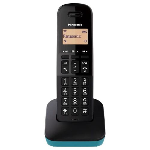 KX-TGB610JTC Telefono Cordless DECT Display 1,4" Rubrica 50 Voci Blocco Chiamate Vivavoce colore Nero Blu