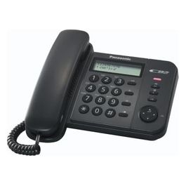 KX-TS580EX1 telefono a filo con display LCD ID chiamante Vivavoce e rubrica Nero