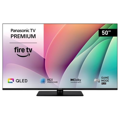 TV-50W80AEZ Smart TV 50 Pollici 4K Ultra HD Display QLED Sistema Fire TV HDR10 Wi-Fi Classe E colore Nero