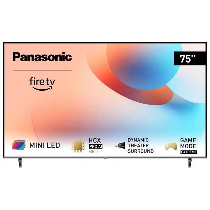 Image of Panasonic TV-75W95AEG Smart TV 75 Pollici 4K Ultra HD Display LED Sistema Fire TV Dolby Vision IQ HDR10 Classe G colore Nero