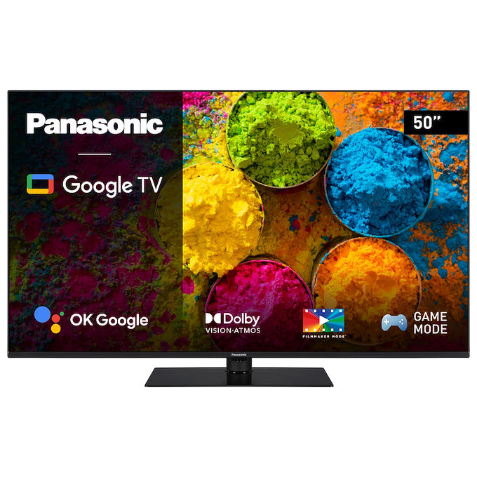 Panasonic Tv Led 4K TX-50MX700E 50 pollici Smart tv Android Chromecast built-in Dolby Vision HDR10 HLG Film Meker Mode Dolby Atmos Game Mode