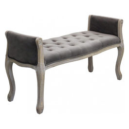 Panca Madelyn In Velluto Taupe