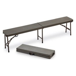 Panca Rettangolare Pieghevole Horeca Noce 183x30x44h Cm