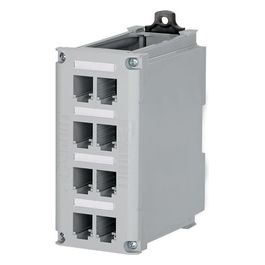 Patch Panel 8 Porte Rame Tipo Mini-Com
