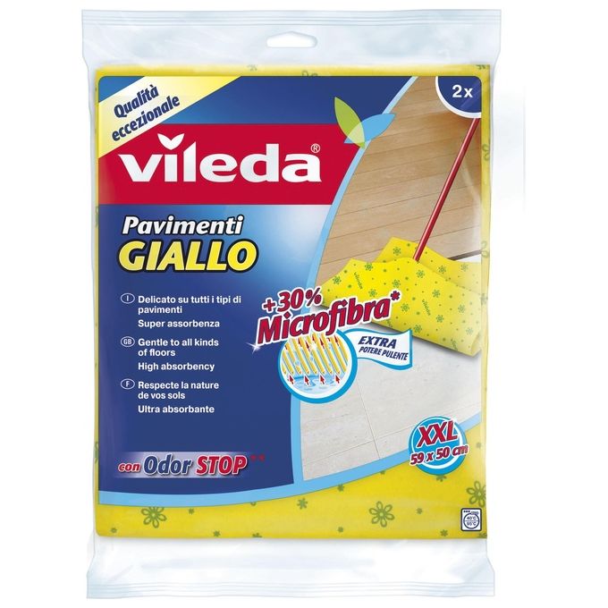 Image of Panno Giallo Pavimenti 2 Pz.