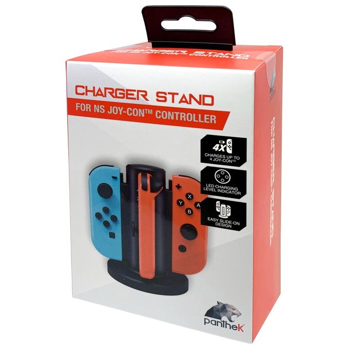 Panthek Charger Station 4 Joycon per Nintendo Switch