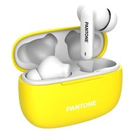 Celly, Auricolari Bluetooth In-Ear Pantone con Portata di 10 m, Auricolari Wireless Fino a 5 Ore di Riproduzione con Modalità Stereo Disponibile, Dimensioni Compatte, Giallo