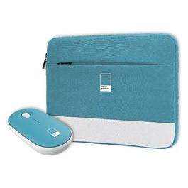 Pantone Bundle Custodia Sleeve e Mouse Emerald Lake