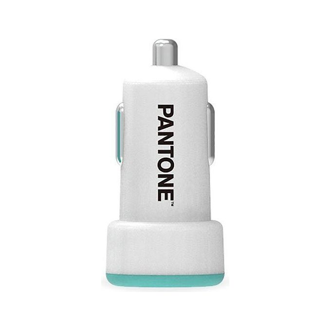Pantone Caricabatterie da Auto 2A Carica Rapida Azzurro Ciano