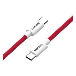 Pantone Cavo USB-C a USB-C con Connettore Reversibile per Ricarica Veloce Rosso