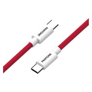 Pantone Cavo USB-C a USB-C con Connettore Reversibile per Ricarica Veloce Rosso