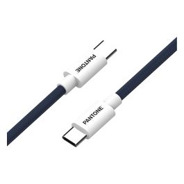 Celly, Cavo USB-C a USB-C con Connettore Reversibile per Ricarica Veloce, Lunghezza 1,5 m, Connettori in PVC e Rivestimento in Nylon Anti-piegamento, Carica e Trasferimento Dati Rapidi, Blu