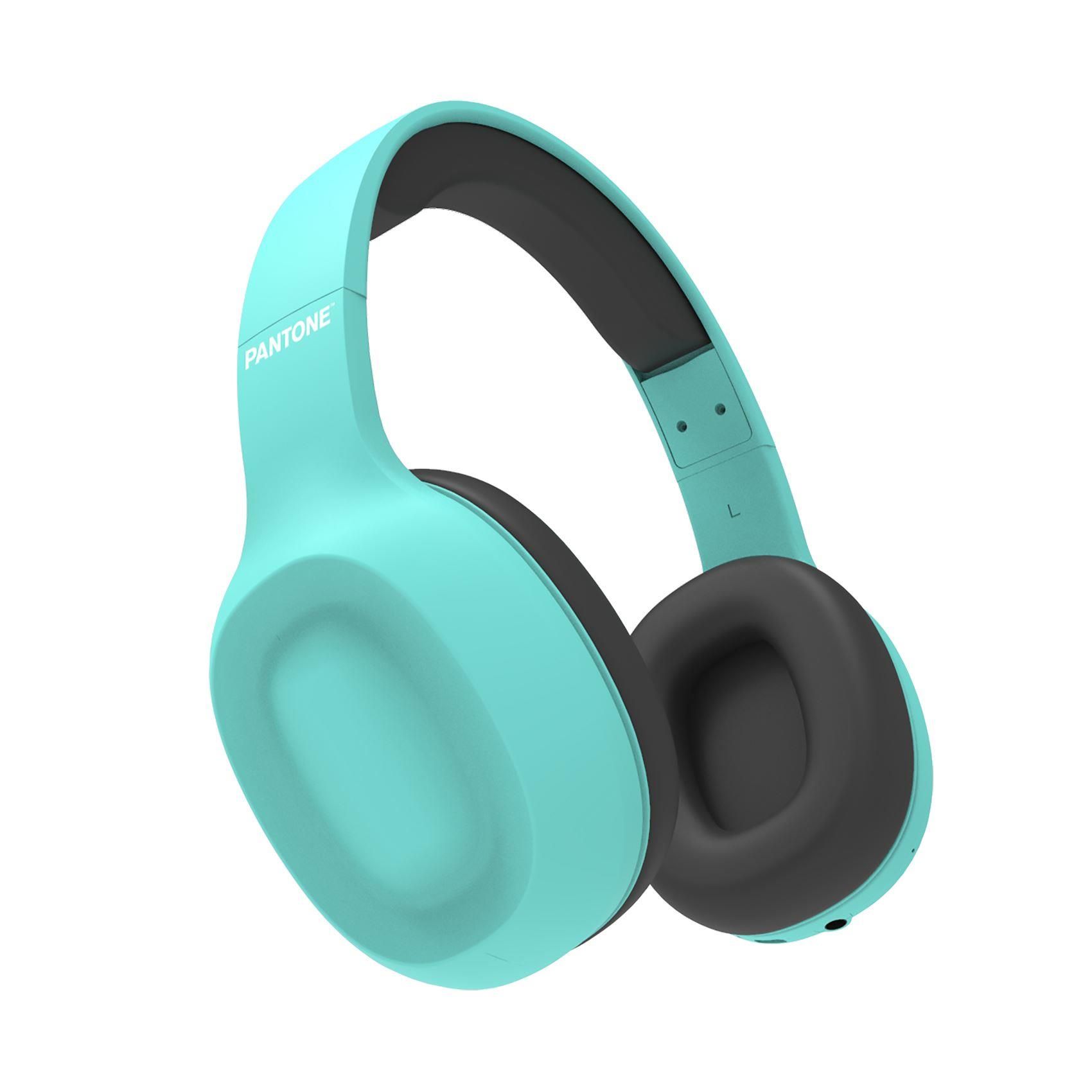 Pantone Cuffie Stereo Bluetooth 8 Ore di Autonomia Azzurro | Yeppon