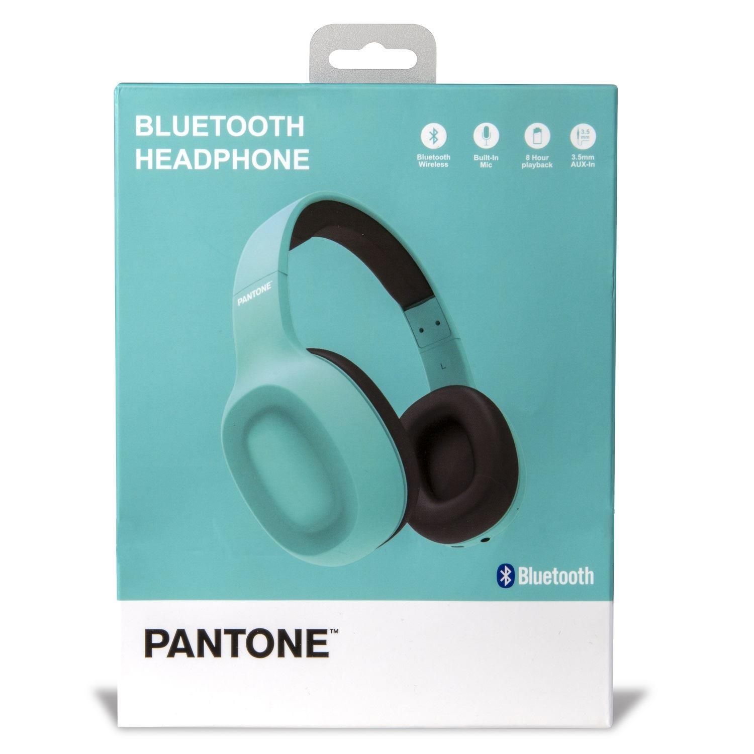 Pantone Cuffie Stereo Bluetooth 8 Ore di Autonomia Azzurro | Yeppon