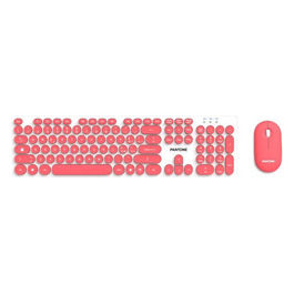 Kit Tastiera e Mouse Wireless Rosa Layout Italiano