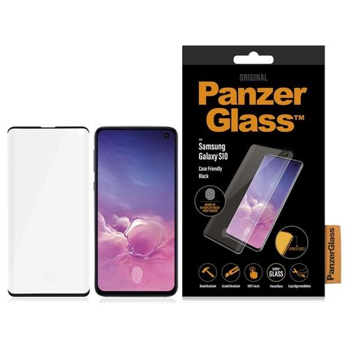 PanzerGlass Pellicola Protettiva CaseFriendly per Samsung Galaxy S10 nero