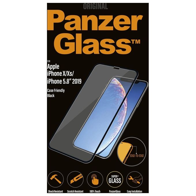 PanzerGlass Pellicola Protettiva per Display Edge-to-Edge per iPhone 11 Pro/XS/X