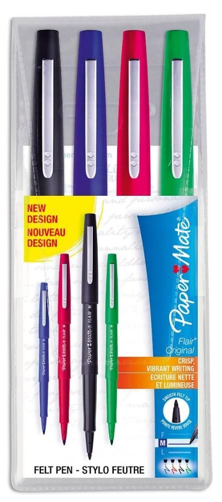 PAPER MATE Penna con punta in feltro Nylon Flair, Punta media 0,7