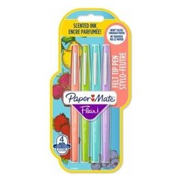 Papermate Confezione 4 Penne Flair Scented 1.1 Colori Assortiti