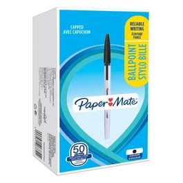 Papermate Confezione 50 Papermate 045 Penna a Sfera Stick 1mm Nero