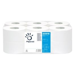 Confezione 12 Carta Igienica Jumbo Mini Spe 2 Veli Micro Goffrata