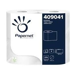 Papernet Confezione 20x4 Rotoli Carta Igienica 3 Veli 370 Strappi