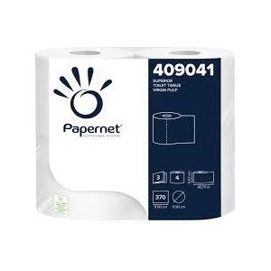 Papernet Confezione 20x4 Rotoli Carta Igienica 3 Veli 370 Strappi