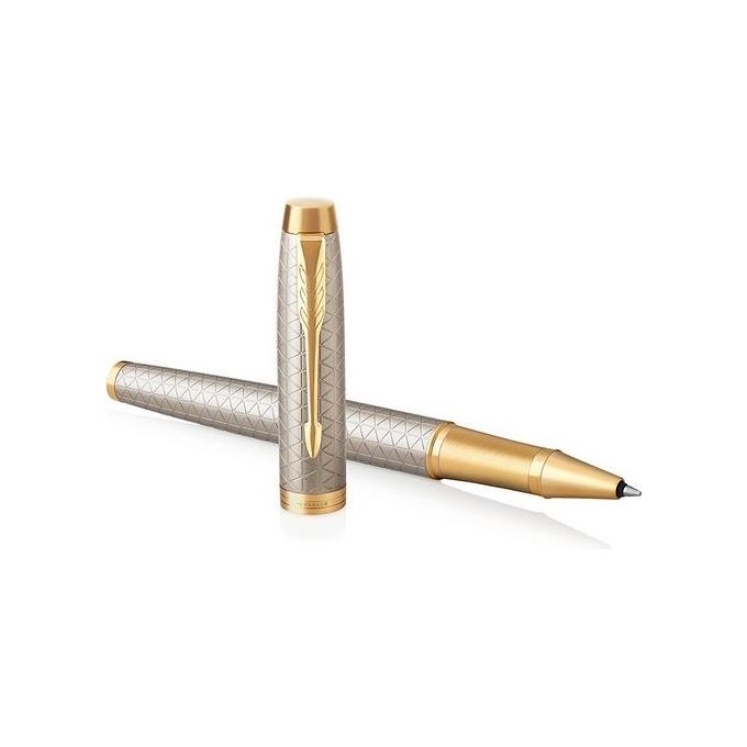 PARKER 1931686 IM Premium Penna Roller Punta Media Inchiostro Nero Confezione Regalo colore Warm Grey