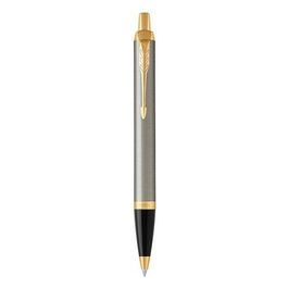 PARKER IM penna a sfera, Brushed Metal, punta media e ricarica di inchiostro blu