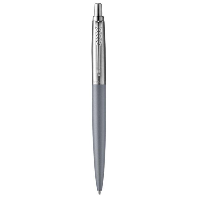 Parker Jotter Penna a Sfera XL Finitura Cromata Punta Media Inchiostro Blu Confezione Regalo Alexandra Matte Grey