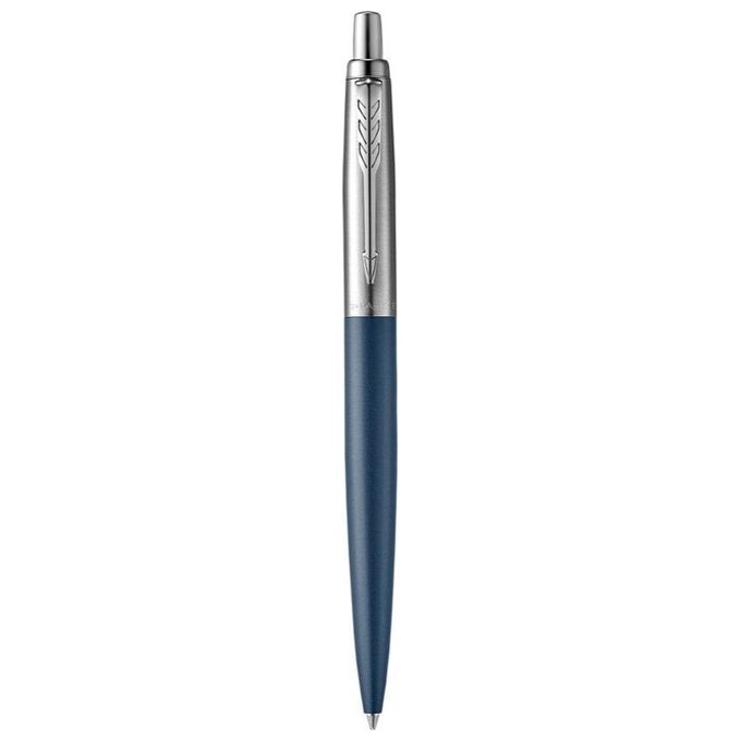 Parker Jotter Penna a Sfera XL Finitura Cromata Punta Media Inchiostro Blu Confezione Regalo Primrose Matte Blue
