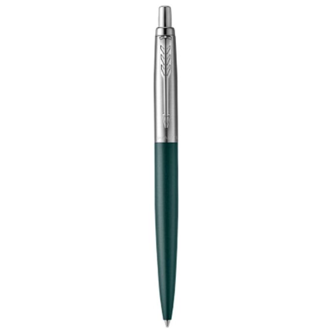 Parker Jotter Penna A Sfera Xl Finitura Cromata Punta Media Inchiostro Blu Confezione Regalo Greenwich Matte Green