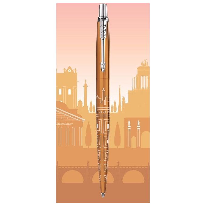 PARKER 2198197 Jotter Penna a sfera Edizione Speciale Roma con punta M inchiostro blu colore Bronzo