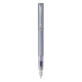 Penna Stilografica Vector XL Pennino Medio Metallic Silver Blue