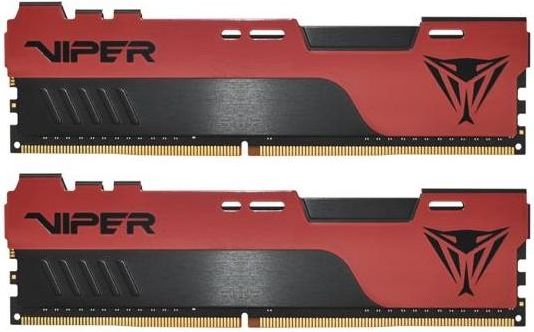 Patriot Memory Viper Elite II DDR4 2666 16Gb 2x8Gb C16 Kit di Memoria Gaming RAM XMP 2.0 Nero/Rosso