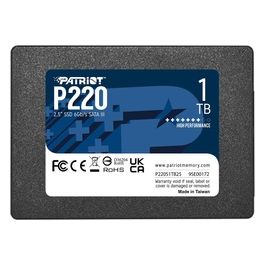 Patriot P220 Ssd 1Tb 2.5" Sata 3 Read:550mb/write:500 Mb/s