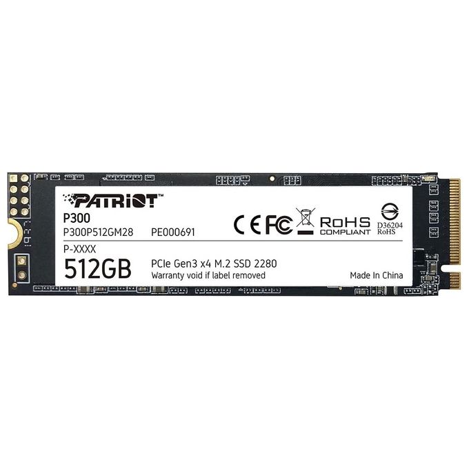 Patriot P300 M.2 Pcie Gen 3 x4 512Gb Ssd a Basso Consumo