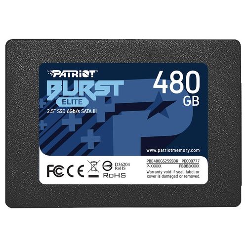 Patriot PBE480GS25SSDR Solid State Disk 2.5" 480Gb Sata 3