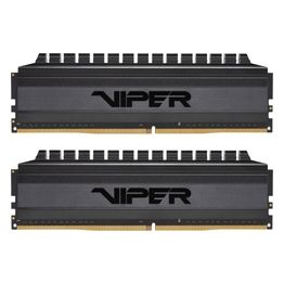 Patriot Viper Blackout RAM Series DDR4 32Gb 2x16Gb 3600MHz C19 Kit di Memoria Gaming XMP 2.0 Nero