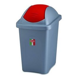 Pattumiere Bascula Multipat Base Silver/Rosso Lt. 60