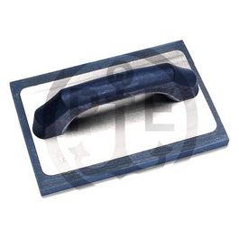 Frattone in Gomma blu 215 x 142 x 15 Mm gomma a Cellula Medio/fine con Manico Verniciato
