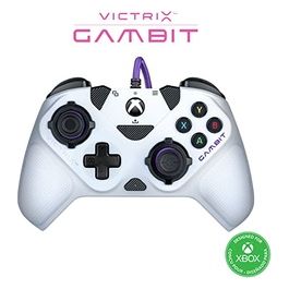 Pdp Gamepad Eu per Xbox Victrix Gambit Tournament Wired White