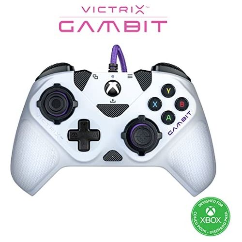 Pdp Gamepad Eu per Xbox Victrix Gambit Tournament Wired White