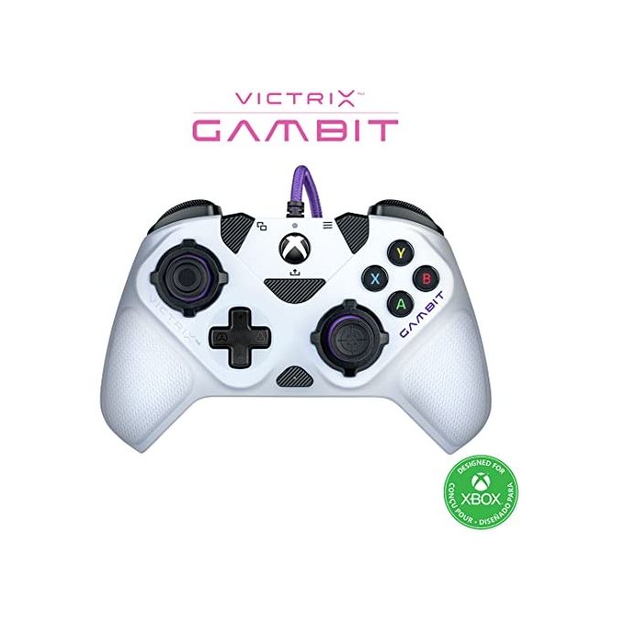 Pdp Gamepad Eu per Xbox Victrix Gambit Tournament Wired White