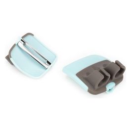 Pela Verdure in Silicone/Acciaio Inox Azzurro/Marrone